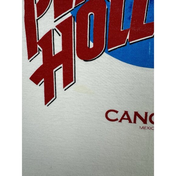 Vintage 90s Planey Hollywood Cancun Mexico Promo Restaurant Food Snack Large - Picture 5 of 11